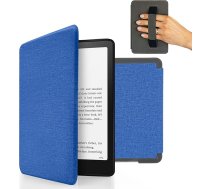 MyGadget futrālis Kindle Paperwhite 12. paaudzes [2024 - SA569P - 7 collas] ar siksniņu un automātiskās miega un modināšanas funkciju - flipvāciņš tumši zilā krāsā