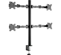 HALTERUNGSPROFI Quad 4-Way Desk Mount for LED and LCD Monitors up to 32 Inch VESA 75 x 75 100 x 100 OFFICE-848Q (4 Monitors)