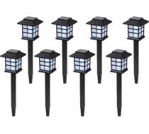 8 Solar-Gartenleuchten, Solar-Landschaftsleuchten für Solarleuchten für, Garten, Rasen, Gehweg, Auffahrt, B