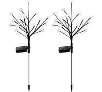 Operitacx 2stücke Solar-außenleuchten Gartenbeleuchtung Solar-gartenleuchten Gartendekoration Energiesparend Led-lichtperle Einfache Installation Für Parks Innenhöfe Gärten