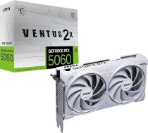 MSI GeForce RTX 5060 8G Ventus 2X OC White - 8 GB GDDR7 (28 Gb/s/128 bitu), PCIe 5, Boost: 2527 Hz, HDMI 2.1b, DisplayPort 2.1b