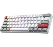 Newmen GM610Pro 60 % tastatūra Mehāniskā bezvadu TKL spēļu tastatūra Bluetooth/Type-C uzlādējama NKRO ar papildu taustiņu komplektu, RGB apgaismojums QWERTY, Windows/Mac, Gateron Blue