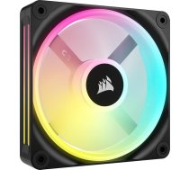 Corsair iCUE LINK QX120 RGB Magnetic Dome RGB ventilators 120 mm, melns