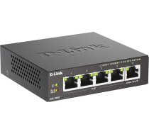 D-Link DGS-1005P Maršrutēšanas komutators 5 porti 10/100/1000 GB, bez papildu barošanas avota
