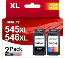 PG-545XL CL-546XL PG545 CL546 XL printeru kasetnes priekš Canon 545 546 XL Pixma TR4500 kasetnes priekš Pixma MX490 MX495 TR4550 TR4551 MG2550s MG2555s TS3150 TS315151 (2-pack)