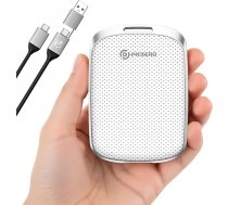 PHIXERO P5PLUS portatīvais SSD 256GB līdz 550MB/s, USB 3.2 Gen 2 ārējais cietvielu disks, USB C uz C&A viedtālrunim, planšetdatoram, datoram, laboratorijas datoram (balts)
