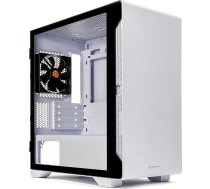 Thermaltake S100 Snow Edition Micro-ATX Mini-Tower datora korpuss no rūdīta stikla ar 120 mm aizmugurējo ventilatoru CA-1Q9-00S6WN-00 - Balts