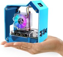GeeekPi Raspberry Pi Mini Tower Kit, Raspberry Pi 4 korpuss ar ledus torņa dzesētāju, 0,96 collu OLED displejs, RGB ventilators, Raspberry Pi radiators, GPIO paplašināšanas karte Raspberry Pi 4 Model B 2GB 4GB 8GB