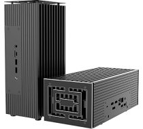 Akasa Turing Duo Pro, paredzēts ASUS ExpertCenter PN53 un PN64, alumīnija NUC korpuss bez ventilatora ar vara termokomplektu, atbalsta līdz 40 W TDP, vertikāla vai horizontāla novietošana, A-NUC99-M1B