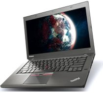 Lenovo Notebook ThinkPad T450 i5-5000U / RAM: DDR3 8GB / SSD 480GB / Displejs: 14Inc. / Windows 10Pro / Bez DVD / A klases (atjaunots)