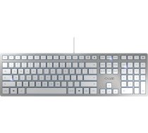 Cherry KC 6000 Slim, standarta vadu, USB, sudraba, balta, JK-1600EU-1 (vadu, USB, sudraba, balta)