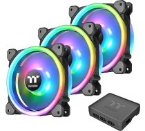 Thermaltake Riing Trio 14 LED RGB TT Premium Edition radiatora korpusa ventilators - melns