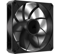 CORSAIR RS140 MAX 140 mm PWM biezs ventilators - augsts statiskais spiediens - šķidro kristālu polimēra konstrukcija - melns, vienā iepakojumā