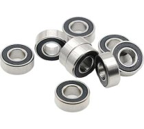 698RS gultnis 8 x 19 x 6 mm ABEC-7 Hobby elektriskā RC automašīna 698 RS 2RS lodīšu gultņi 698-2RS melni hermētiski aizzīmogoti 10 gab. iepakojumā