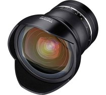 Samyang SYXP14-C XP 14mm f/2.4 ātrgaitas platleņķa objektīvs Canon EF ar iebūvētu AE mikroshēmu, melns
