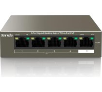 Tenda 5 portu 10/100/1000 PoE komutators TEG1105P-4-63W