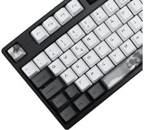 MOLGRIA Ink Lotus Custom Keycaps, 140 komplekts PBT OEM OEM profila krāsu sublimācijas taustiņu vāciņi vācu ANSI/ISO izkārtojuma spēļu tastatūrai