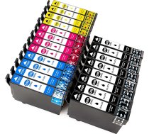 20 multipaku komplekts ar 20 saderīgām kasetnēm Epson 29 XL (T0299x), kas piemērotas Expression Home XP-455 XP-452 XP-452 XP-442 XP-435 XP-332 XP-335 XP-335 XP-342 XP-235 XP-245 XP-245.