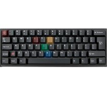 JSJT ANSI/ISO izkārtojuma taustiņu vāciņi - Cherry Profile Black Keycaps 165 taustiņi PC Translucent Black Light Theme Keycap for Cherry MX Switch Mechanical Keyboards