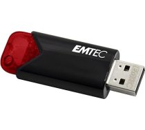 Emtec USB 3.0 (3.2) Click Easy B110 256GB zibatmiņas ārējā atmiņa 20MB/s ierakstīšana 10MB/s Click Easy - 21x57x12mm sarkans ECM. MD256GB. 113