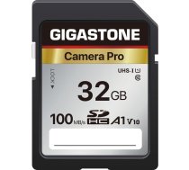 GIGASTONE 32GB SDHC atmiņas karte Camera Pro līdz 100MB/s saderīga ar Canon Olympus digitālajām kamerām Full HD video ierakstīšana A1 V10 UHS-I U1 Class 10