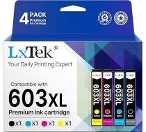 LxTek 603 XL multipakete, kas saderīga ar Epson 603XL 603 printeru kasetnēm, kas paredzētas Epson Expression Home XP-3100 XP-4100 XP-4105 XP-2100 XP-2105 XP-3105 Workforce WF-2830 WF-2850 WF-2810 WF-2835 (Iepakojumā ir