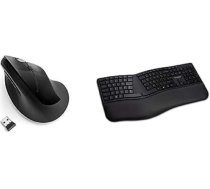 Kensington Pro Fit Ergo bezvadu tastatūras komplekts, vācu QWERTZ tastatūras izkārtojums, K75401DE & Kensington bezvadu ergonomiska vertikālā pele, Wireless Pro Fit Ergo, K75501EU
