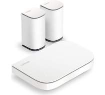 Linksys Velop Micro 6 Dual-Band Mesh WiFi sistēma - WiFi 6 maršrutētājs ar ātrumu līdz 3 Gbps 465 m² un vairāk nekā 150 ierīcēm - aizstāj interneta maršrutētāju un pagarinātāju, 3 ierīču komplekts