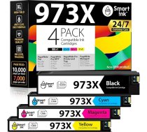 Smart Ink Saderīgās tipogrāfijas kasetnes Saderīgs ar HP 973X 973 X (melna, zila, sarkana, dzeltena) 4 Multipack Saderīgs ar PageWide Pro 477dw 577dw 452dw 477dn 452dn 577z 552dw P55250dw MFP printeriem