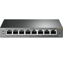 TP-Link 8 portu gigabitu PoE Easy Smart pārvaldāms komutators ar 55W 4-PoE pieslēgvietām | Plug and Play | Darbvirsmas | Metāls | Ilgtermiņa lietojums | Atbilst IEEE 802.3af (TL-SG108PE)