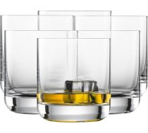 SCHOTT ZWIESEL vienkāršs viskija glāze (6 gab. komplekts), taisna viskija glāze, trauku mazgājamā mašīnā mazgājamas Tritan kristāla glāzes, ražotas Vācijā (preces nr. 123664)