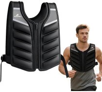 Svara veste 4,5 kg, 6,8 kg, 9,1 kg sievietēm un vīriešiem – augstākās kvalitātes fitnesa veste ar atstarojošām strīpām un rokassomu spēka treniņiem, svara zudumam, mājas/sporta zāles treniņiem
