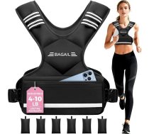 BAGAIL regulējama svara veste spēka treniņiem, noņemami dzelzs smilšu maisiņi, regulējams krūšu izmērs, augstas veiktspējas fitnesa veste vīriešiem un sievietēm, ideāli piemērota fitnesa treniņiem un aerobikas vingrinājumiem