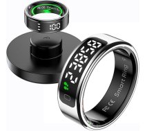 findtime Smart Ring fitnesa gredzens ar displeju LED displejs Smart Ring vīriešiem sievietēm Android iOS pedometrs sirdsdarbības monitora SpO2 fitnesa trakeris gredzens miega aktivitātes trakeris IP68 Tik Tok ritināšanas gredzens