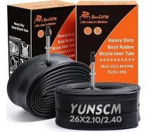YunSCM 2 gab. 47/57-622 29 collu iekšējā kamera 29 x 1,75/1,95/2,125 FV48 mm vārsts Piemērota velosipēdu kalnu velosipēdu 29 collu riepām (2 gab. iepakojumā)