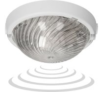 8080T-TRIO/MS/PL, gaismeklis ar mikroviļņu kustības sensoru, 75 W, E27, IP44, IK10, caurspīdīgs polikarbonāts, gultas