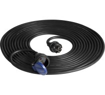 Pagarinātājs IP44, 1x2P+Z 10m, eļļas izturīgs gumijas kabelis H07RN-F 3x1,5mm?, 230VAC/16A