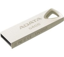 Flash zibatmiņas dashdrive uv210 64gb usb metallic alu
