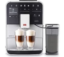 Melitta Caffeo Barista TS Smart F850-101 Pilnībā automātisks kafijas automāts ar piena tvertni Vadība ar viedtālruni un Connect lietotni Viena pieskāriena funkcija Pro Aqua Filter tehnoloģija Sudraba krāsā