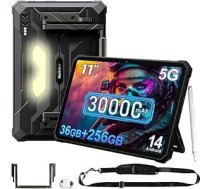 Blackview Active 10 Pro 30000 mAh āra planšetdators 5G 2025, 36GB + 256GB/2TB, 10,95 collu FHD+ izturīgs viedtālrunis, Android 14, 108MP + 50MP, 2 skaļruņi, IP68 ūdensizturīgs planšetdators, 4G LTE, 5G WiFi, OTG, GPS, NFC, melns