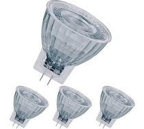 Osram dimmable MR11 LED atstarotāja lampa ar GU4 ligzdu, silti balta (2700 K), stikla punkts, 3,2 W, 20 W atstarotāja lampas aizvietotājs, LED Superstar MR11 12 V, silti balta (4 gab.)