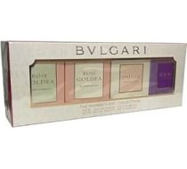 BULGARI LĀDĪTES KOMPLEKTS: Rose Goldea Blossom Delight EDP + & EDT + OMNIA CRYSTALLINE EDT + OMNI AMETHYSTE EDT - 4 x 5 ml