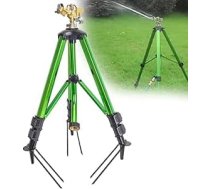 BAUSATZ Āra ūdens smidzinātājs pagalma zāliena smidzinātājam ar misiņa smidzinātāja galviņu Trikāja šļūtenes smidzinātājs 360 grādu rotējošs trikāja smidzinātājs Regulējams dārza smidzinātājs Smags trieciena smidzinātājs 1 gab