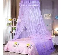 Gultas baldahīns Meitenes Mosquito Net gultas bērniem Liela moskītu tīkla gultas baldahīns bērnu gultai Hanging Mosquito Net gultas Princess House gultas apdare Teens Purple