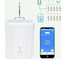 WiFi automātiskās apūdeņošanas sistēma, lietotnes vadība, inteliģentais taimeris, DIY pilienveida apūdeņošanas komplekts ar 10 pilienu sprauslām dārzam, balkonam, iekštelpām, saderīgs ar Tuya/Smart Life lietotni