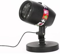 Akozon Ziemassvētku LED lampu projektors ar ūdensnecaurlaidīgu IP44 dizainu - sniega krišanas projektora lampa dārza, zāliena un terases displejiem (ES kontaktdakša)