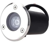 Ūdensizturīgs pazemes apgaismojums 1 W 3 W 6 W LED grīdas dārza ceļa grīdas lampa āra ierakts pagalma apgaismojums Ainavu klāja apgaismojums Spilgts un energoefektīvs (silti balts, 1 W 85 V-265 V)
