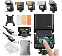 Godox iT32 TTL mini kameras zibspuldze ar X5-N bezvadu palaidēju Nikon, 2.4G HSS 1/8000s TTL bezvadu zibspuldzes ierīce, saderīga ar Nikon Z5II Z6III Z8 Z50II Z30 D850 Z5 Z50 ZFC Z6II Z9 Z7 D5600 D750