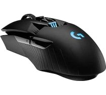 Logitech G903 Lightspeed bezvadu spēļu pele ar Hero 16K DPI sensoru, bezvadu savienojums, vairāk nekā 140 stundu akumulatora darbības laiks, Lightsync RGB, saderīga ar PowerPlay, PC / Mac, melna - ES iepakojums