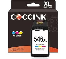 COCCINK 546XL atjaunota tintes kasetne Canon 546XL, kas saderīga ar MG2410 MG2420 MG2450 MX490 MX492 MX495 TR4500 TR4520 TS202 TS205, 1 krāsa